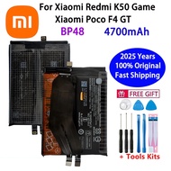 2025 Years 4700mAh High Qulity Battery BP48 For  Poco F4 GT / Redmi K50 Game Phone Battery +Tools 2 