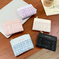 Nostalgic PU Small Wallet for Women, Stylish Large Silver Coin Pouch. Dompet Koin PU Kecil Nostalgia