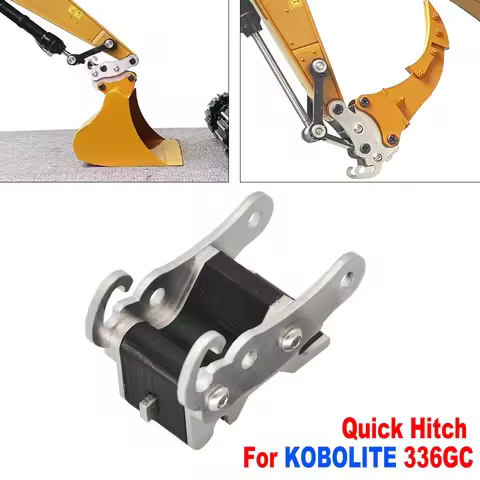 336GC Quick Hitch Connector Metal CNC For 1:16 Huina KABOLiTE K336GC Hydraulic RC Excavator Bucket C