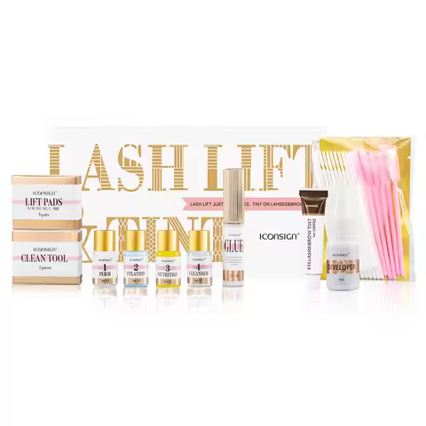 ICONSIGN Lash Lift and Tint Kit Professional Eyelash Lifting Tint Brow Lamination Dye Eye Makeup Too