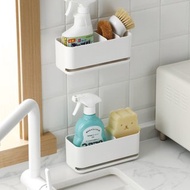 日本霜山 無痕壁掛/桌上兩用分隔收納瀝水架