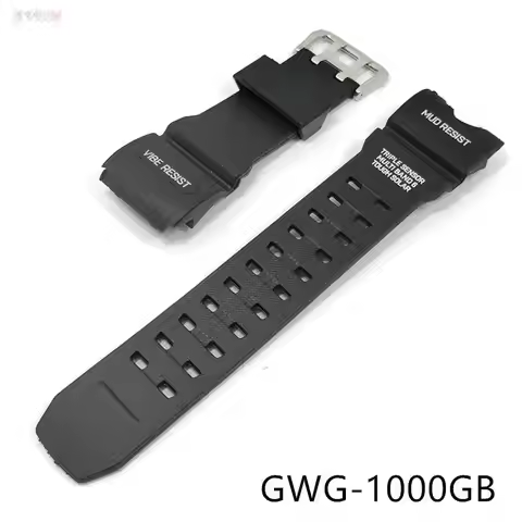 Strap for Casio G-SHOCK GWG-1000GB Black Silicone Watch Band Men Sport Waterproof Wrist Bracelet Acc