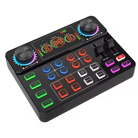 AA08-V8spro New Sound Card For Computer Recording Live Podcast Music/Broadcast Equipment For DJ Devi