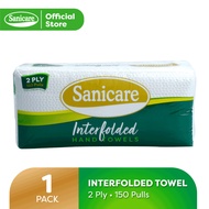 ♞,♘Sanicare Premium 2 Ply Interfolded Paper Towel 1 Pack