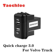 Dual USB Car Charger 5V 2.1A/2.1A Dual USB Power Socket for Smart phone Ipad Iphone Use for Truck VO
