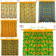 Sunflower Design | 60inches width X 72inches length Window Curtain's