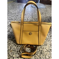 F.Timber Handbag Yellow color