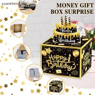 ZHEN Money Pull Box Happy Birthday Money Gift Case Birthday Surprise Money Box Cash Pull Gift Box Bi