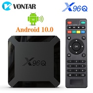 X96Q TV Box Android 10 2GB 16GB Allwinner H313 Quad Core 4K 60fps Smart TVBOX Wifi  Player  X96 1GB 8GBSet Top Box