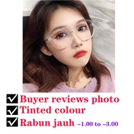 [NEW Stock] Cermin Mata Rabun Jauh Korea Design Power Lens dari 100 hingga 300 Local nearsighted gla