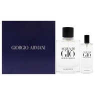 Giorgio Armani Acqua Di Gio for Men - 2 Pc Gift Set 2.5oz EDP Spray (Refillable), 0.5oz EDP Spray (R