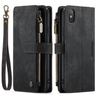 iPhone XS Max Wallet Case  EABUY Durable PU Leather Magnetic Flip Lanyard Strap Wristlet Zipper Card