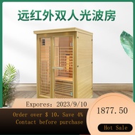 🌈New Canada Hemlock Double Far Infrared Far Infrared Saunas Home Sauna Room Bath House Sauna Machine JP37