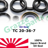 Japan Oil Seal for 20*36*7 / 20mm x 36mm x 7mm / 20-36-7