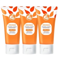 Gel Pengelupas Beraroma Oren LF16-35 - Pengelupasan Lembut untuk Wajah & Badan, Pembersihan Mendalam