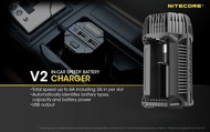 Nitecore V2 12v車用鋰電池USB 18650 充電器 香港行貨