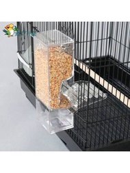 自動鳥飼料器 防溢食品容器 防濺食品盒 鳥餵食杯 餵食槽
