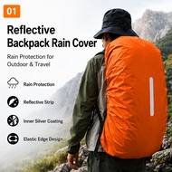 Backpack Rain Cover with Reflective Strip 35L 45L 60L for Hiking Outdoor Travel