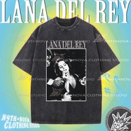 24h shipping N9THNOVA street style vintage pure washed T-shirt, singer lana