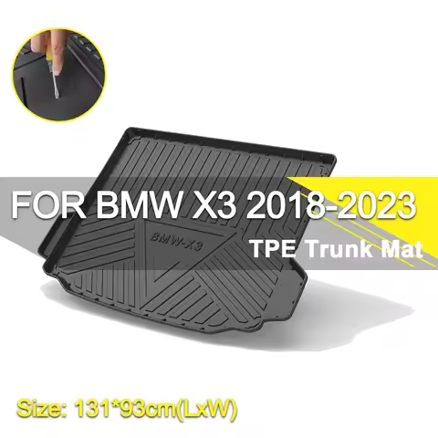 Car Rear Trunk Cover Mat Waterproof Non-Slip Rubber TPE Cargo Liner Accessories For BMW 1/2/3/5/6/7S
