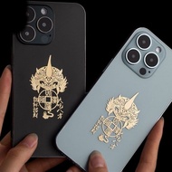 Chinese Style Money Pixiu Mobile Phone Sticker Metal Sticker Safe Creative Car Mobile Phone Back She