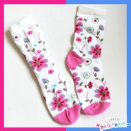Girl Fashion Graphic Floral Girl Socks