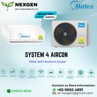 MIDEA System 4 Aircon WIFI (5Tick)