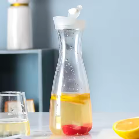 1pcsPitchers With Lid,Clear Plastic Water Pitcher Or Beverage Drink Dispenser Jug For Cold Brew,Juic