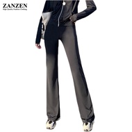 ZANZEN InMalay🇲🇾 Korean Women Pants Long Trousers New Fashion Palazo Laici Female Cotton Loose Casua