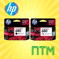 [ORIGINAL] HP 680 BLACK INK / TRI COLOR COLOUR INK CARTRIDGE ORIGINAL HP680 NTM