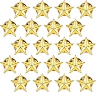 Star Pin, Gold Star Lapel Pin with Cases Reliable Classic Design Stars Badge for Party Labor Theme P