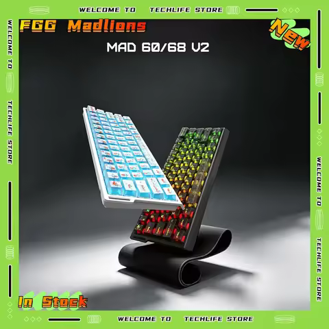 FGG Madlions MAD60/68 V2 Magnetic Switch Gaming Keyboard 8K Polling 0.01mm RT Hot Swappable RGB Wire