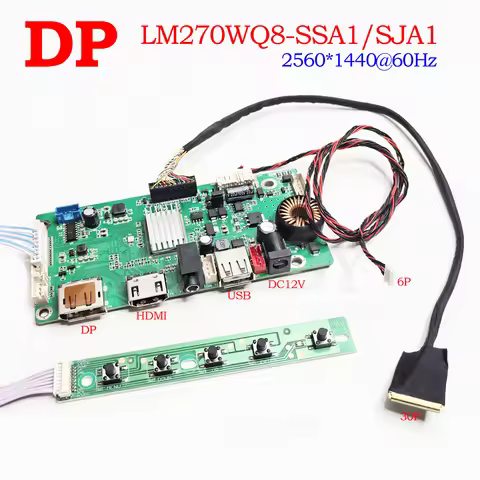 LM270WQ8-SSA1 LM270WQ8-SJA1 Controller Board Kit 2560X1440 LED eDP 30Pins Driver Board LCD Screen DI