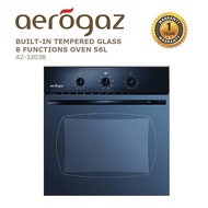 Aerogaz Built-in Tempered Glass 8 Function Oven 56L (AZ-3203B)