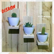 PlayWood - Hanging flower rack wall decoration succulent rack