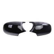 Suitable for Bmw E81 E87 E90 E92Modified Horn Rearview Mirror Cover Glossy Black Horn Reversing Mirr