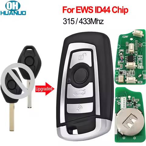 OHHUANUO Car Remote Control Key For BMW E38 E39 E46 M5 X3 X5 Z3 Z4 EWS 315/433MHz ID44 PCF7935 Chip 
