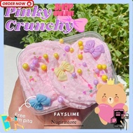 Pinky Crunchy Slime Free Charm | Floam Slime | Cloud Slime