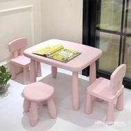 🎁Kindergarten Table Plastic Table Baby Table Children's Tables and Chairs Painting Study Table Desk Baby Desk Children