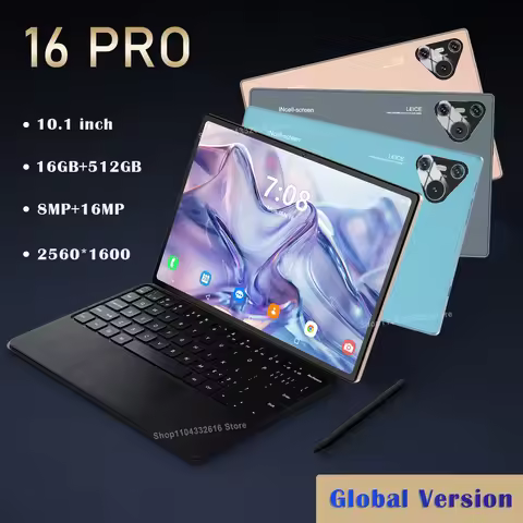 Global Version 16 Pro Tablet 10.1 inch Android 14 Snapdragon870 10 Core 16GB+1024GB 10000mah 5G Dual