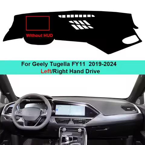 Anti-Slip Car Inner Dashboard Cover DashMat For Geely Tugella FY11 2019-2024 Rug Carpet Cushion Sun 