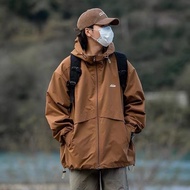 เสื้อแจ๊กเกตแขนยาว เสื้อฮู้ดทรงหลวม ผ้าร่ม สายแคมป์ปิ้ง 2สี M-XXLJKC009-378