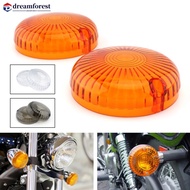 DREAMFOREST 1Pair Motorcycle Smoke Clear Turn Signal Light Indicator Lens Cover For Yamaha V-Star 11