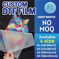 Custom DTF Heat Transfer Film DTF Film DTF Printing Service for DTF Film Sticker DTF Heatpress Film