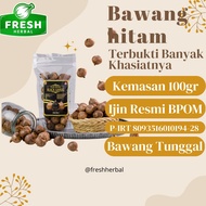 Fresh Herbal Black Garlic Bawang Hitam Tunggal Kemasan Standing 100 gram Kualitas Premium