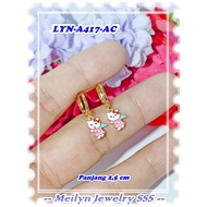 Original Meilyn Brand 18K Gold Plated Earrings LYN-A417-AC Kitty Gold