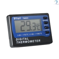 Vici Mini LCD Digital Thermometer Temperature Meter Celsius Fahrenheit Degree In Out Fridge Freezer Thermometer with Probe Max Min Value Display  [Sellwell]TOP2