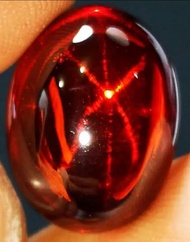 BATU PERMATA MERAH SIEM STAR BIG SIZE KRISTAL