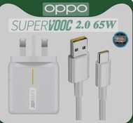 [WHOLESALE] OPPO VOOC &amp; SUPERVOOC 2.0 65W/80W Flash Charger Adapter Vooc TYPE-C CHARGER SET&amp;VOOC  SUPERVOOC TYPE C Cable