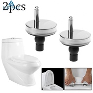 2x Toilet-Seat Hinges Top Close Soft Release Quick Fitting Heavy Duty Hinge Pair